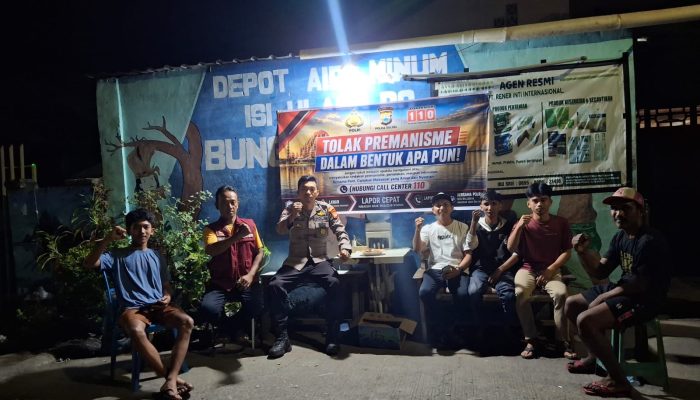 Bhabinkamtibmas Polsek Tallo Pantau Remaja Nongkrong di Galangan Kapal 1