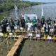 Jaga Pesisir Makassar, Bhabinkamtibmas Untia Dukung Penanaman Mangrove PT Pegadaian