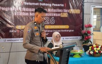 Bekali Generasi Muda, Bhabinkamtibmas Rappocini Sampaikan Edukasi Cinta Tanah Air kepada Mahasiswa