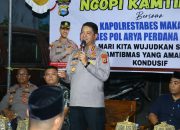 Ngopi Kamtibmas Kapolrestabes Makassar Ajak Warga Bersama Cegah Geng Motor