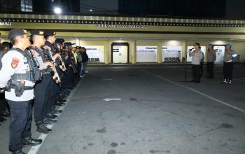 Polrestabes Makassar Gelar Patroli Gabungan Antisipasi Kerawanan Antrian Pengisian BBM di SPBU