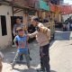 Patroli Siang Polsek Tallo Sisir Pemukiman Padat Penduduk