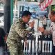 HUT ke-81 TNI, Kapolsek Tamalate Ucapkan Selamat ke Koramil 1408-09/Tamalate